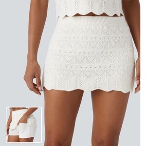 HALARA Knit Mini Sweater Skirt